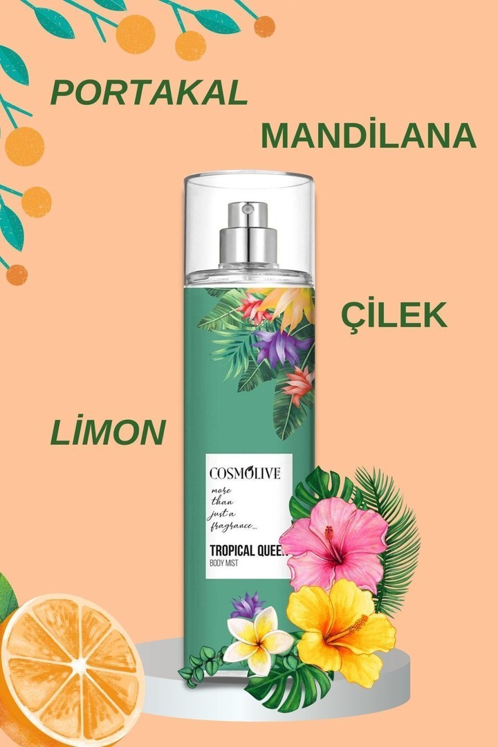 Vücut Spreyi Body Mist | Temptation | Tropical Queen | Nemlendirici