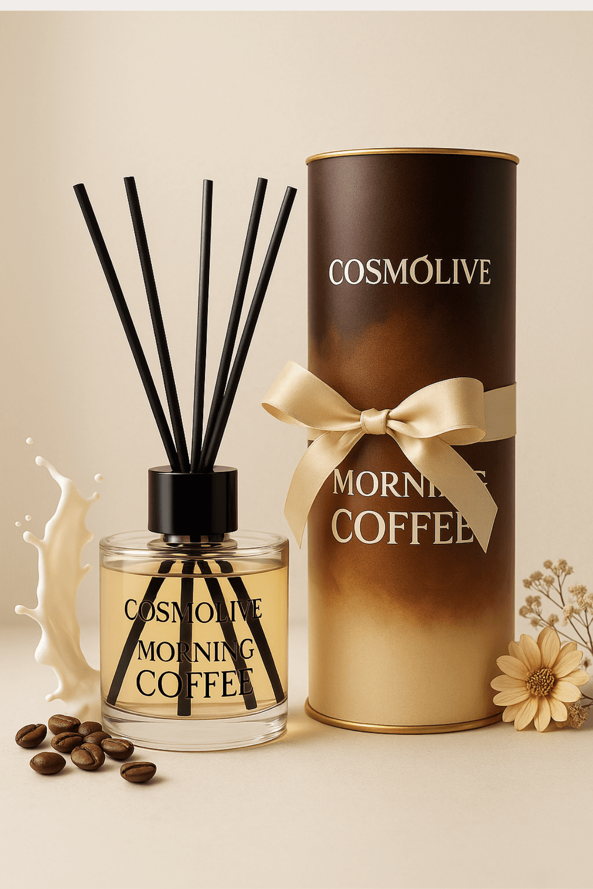 Oda Kokusu | Bambu Çubuklu | Kahve & Süt Kokulu | 100 ml