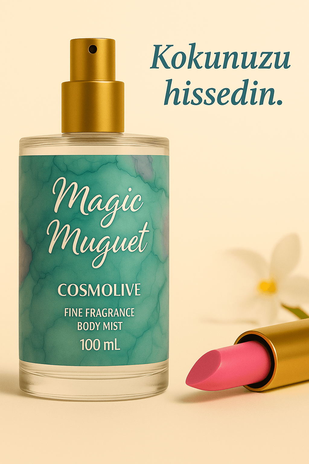 Seyahat Boy Body Mist | Magic Muguet | Kadın | Işıltılı | Nemlendirici Vücut Spreyi