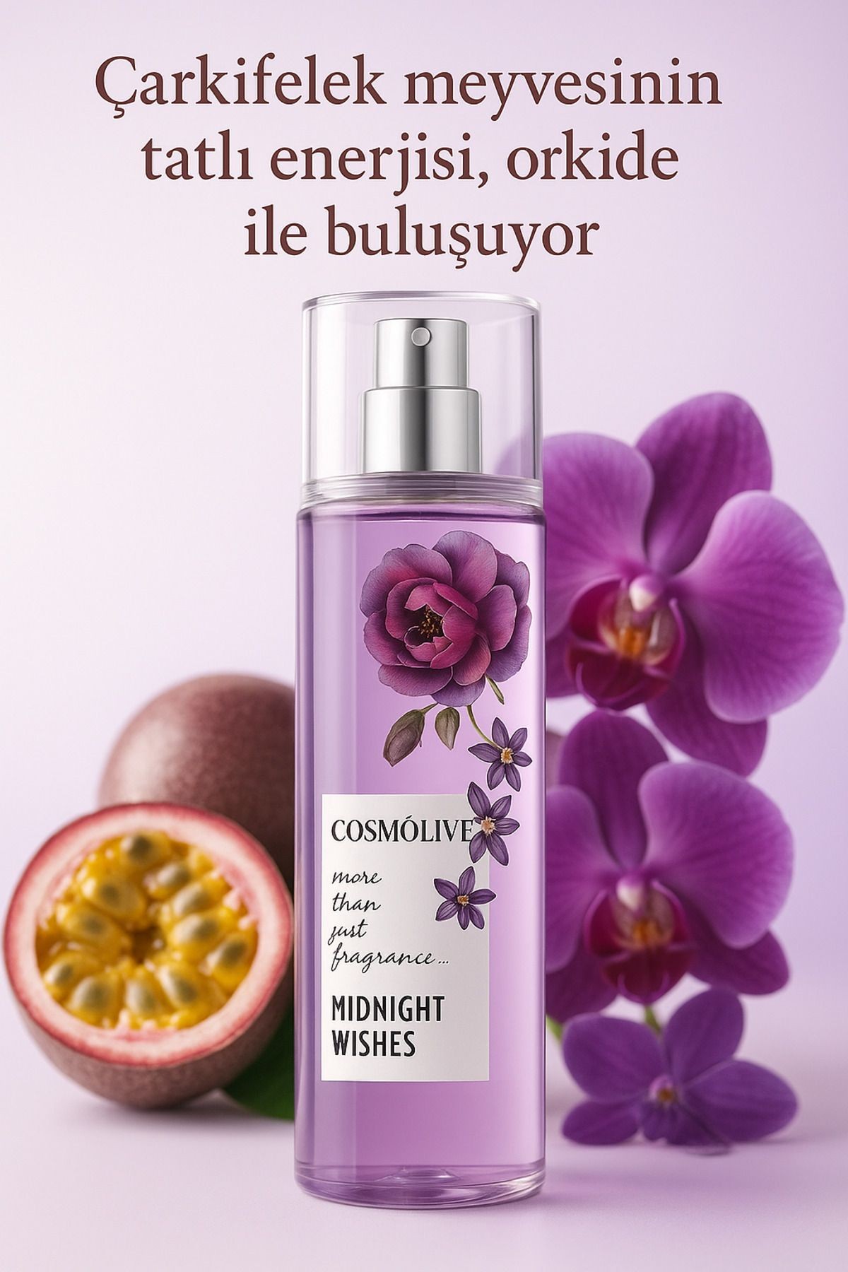 Vücut Spreyi Body Mist | Bombshell | Midnight Wishes | Kadın | Işıltılı | Nemlendirici | 250 ml