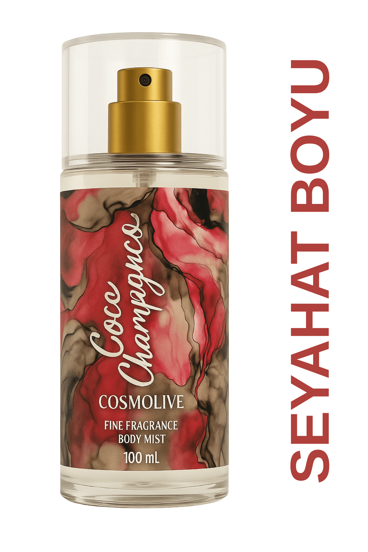 Vücut Spreyi Body Mist | Coconut Passion | Coco Champagne | Seyahat Boy | Kadın | Işıltılı