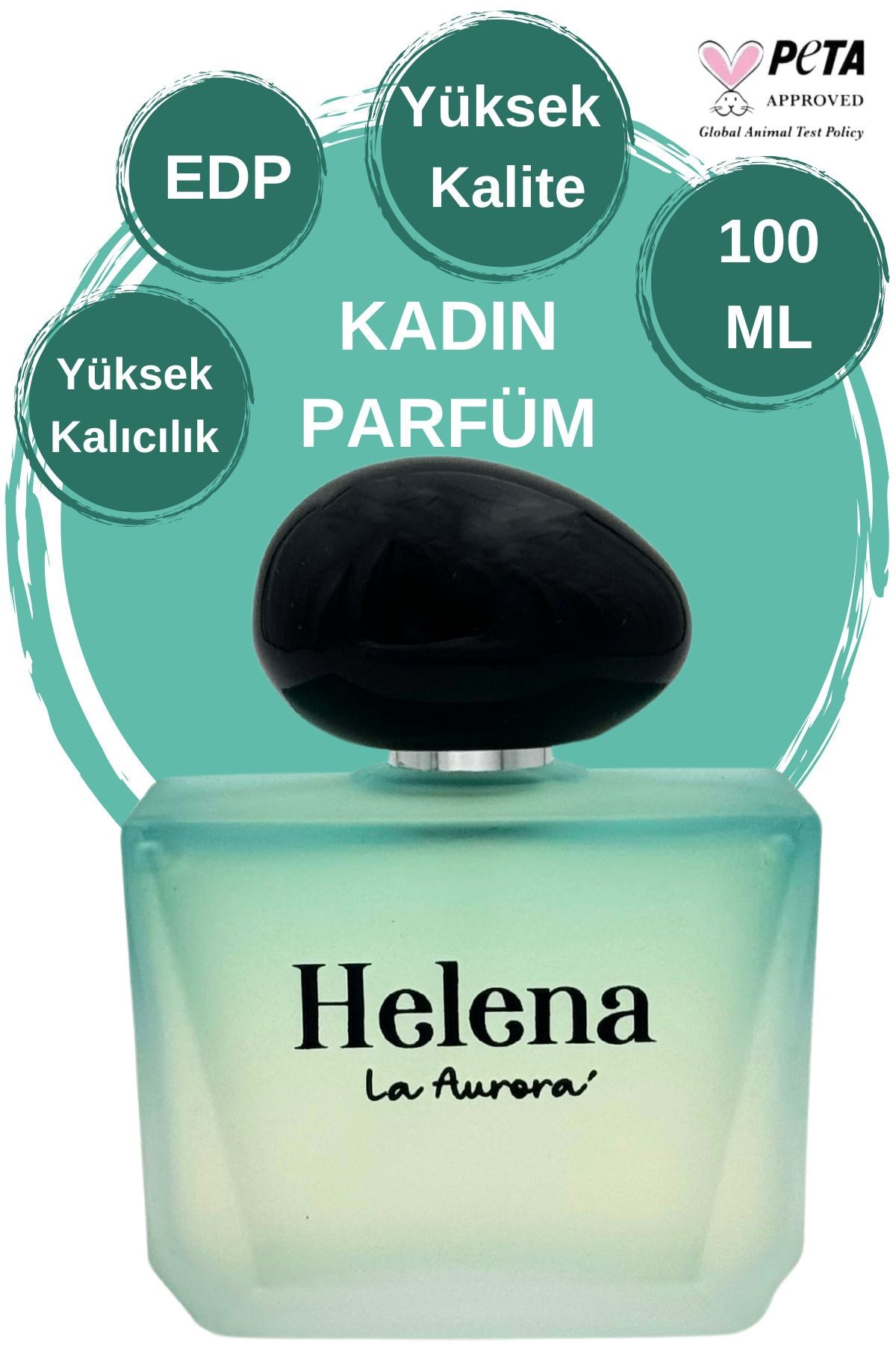 Pudramsı Saf Koku Helena Christian J'adoree Yüksek Esanslı Kalici Kadin Parfüm Afrodizyak 100ml