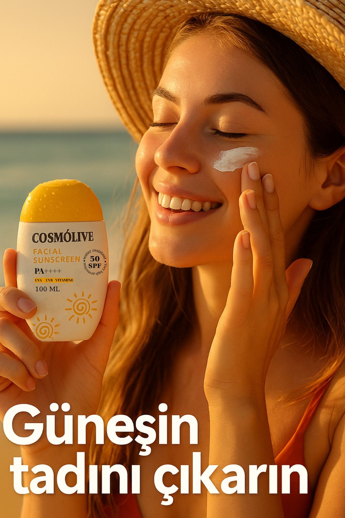 Güneş Kremi | %100 Doğal | Mineralli | Yüz | Spf 50 | Yağlı - Kuru - Karma Ciltler | Su Bazlı