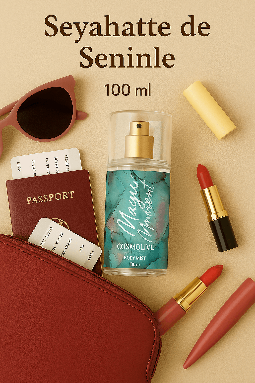 Seyahat Boy Body Mist | Magic Muguet | Kadın | Işıltılı | Nemlendirici Vücut Spreyi