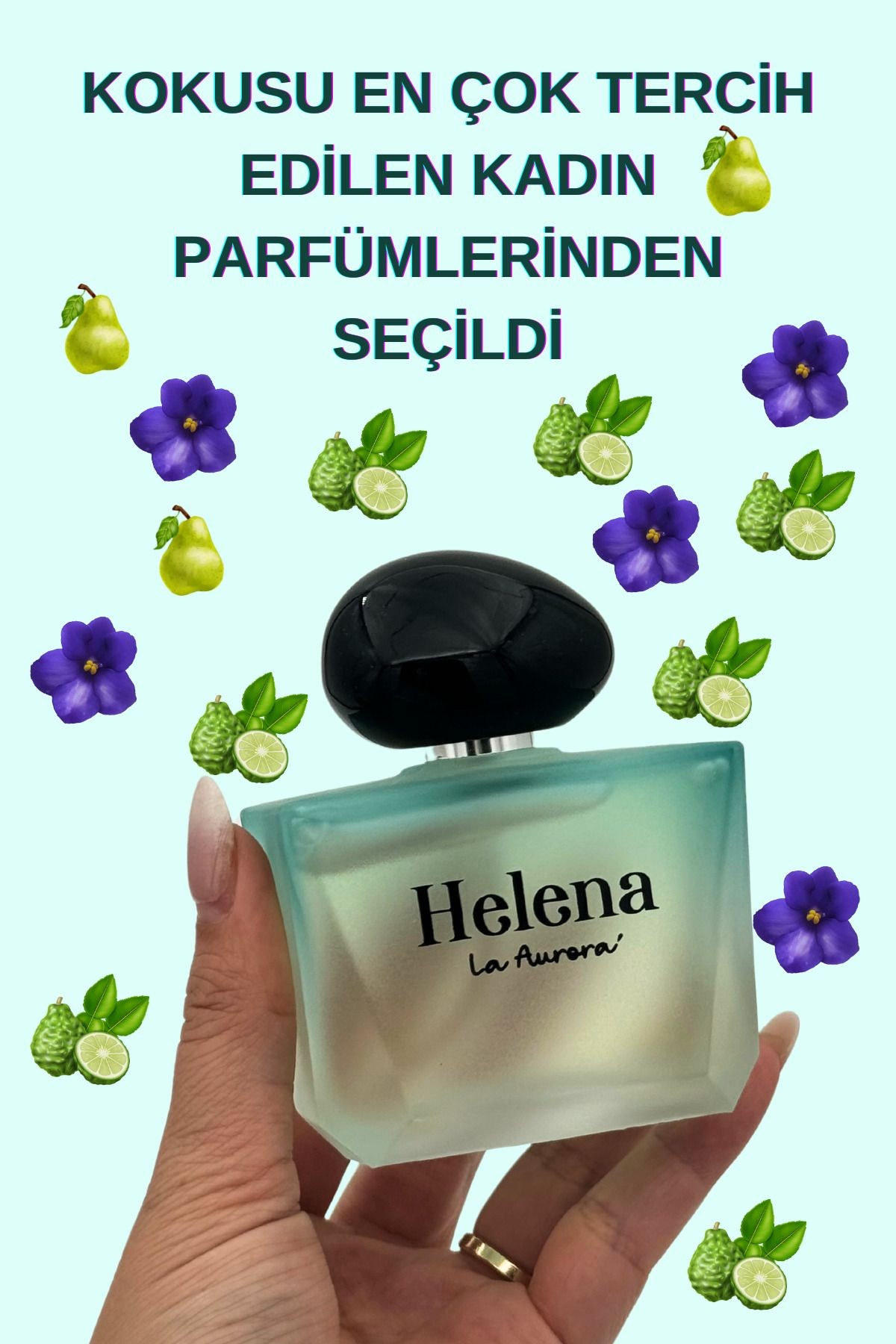 Pudramsı Saf Koku Helena Christian J'adoree Yüksek Esanslı Kalici Kadin Parfüm Afrodizyak 100ml