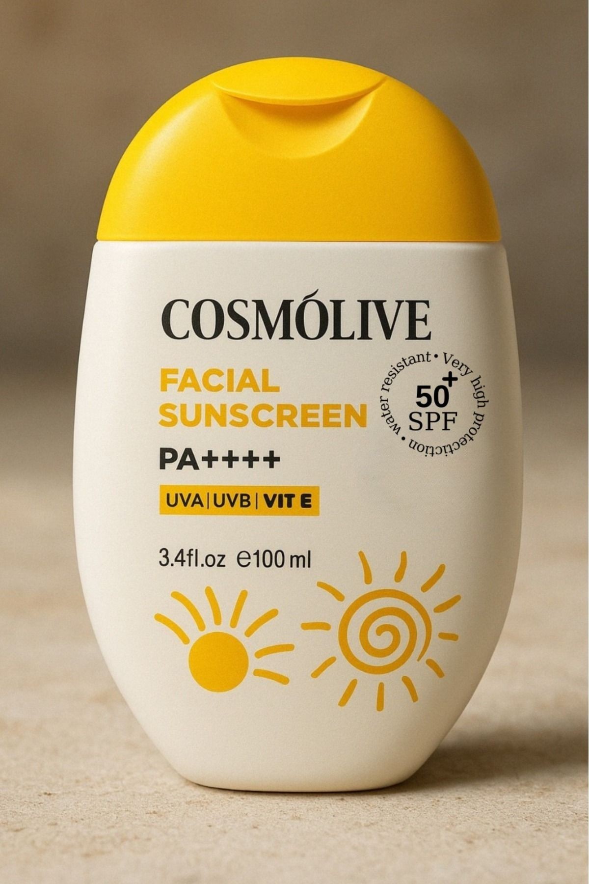 Güneş Kremi | %100 Doğal | Mineralli | Yüz | Spf 50 | Yağlı - Kuru - Karma Ciltler | Su Bazlı