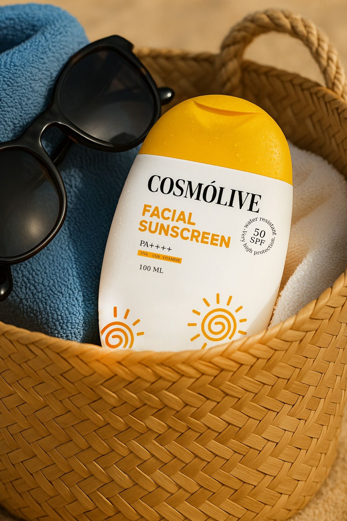 Güneş Kremi | %100 Doğal | Mineralli | Yüz | Spf 50 | Yağlı - Kuru - Karma Ciltler | Su Bazlı