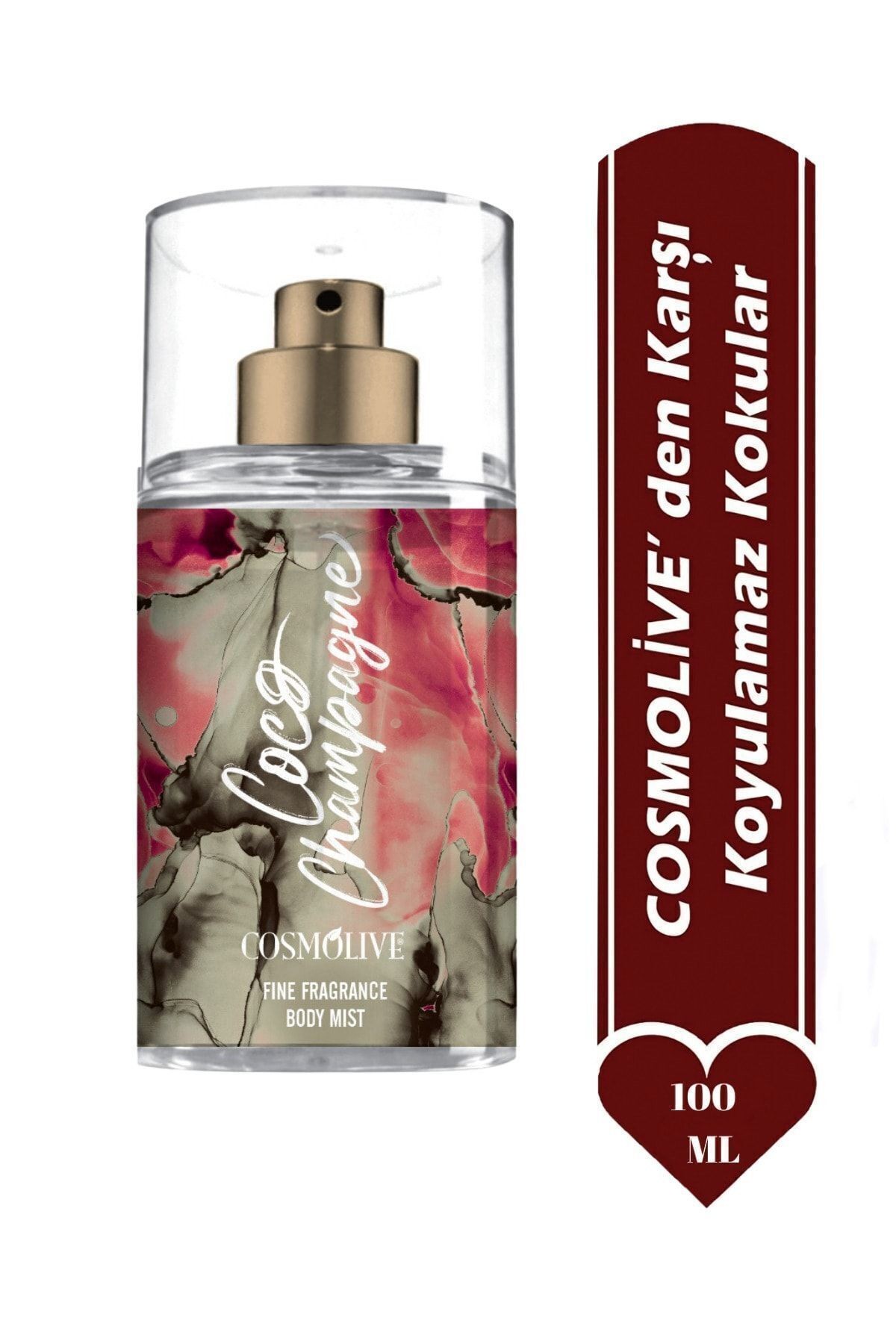 Seyahat Boyu Body Mist Vücut Spreyi Coconut Passion Coco Champagne Kadın Işıltılı Saç Parfümü