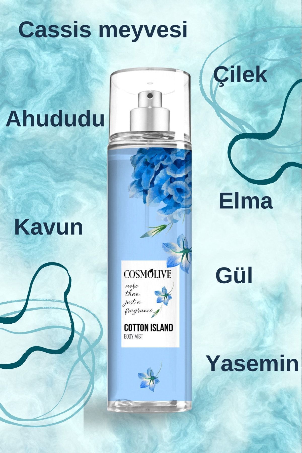 Body Mist Vücut Spreyi -scandalous Cotton Island Kadın Işıltılı Nemlendirici Saç Parfümü