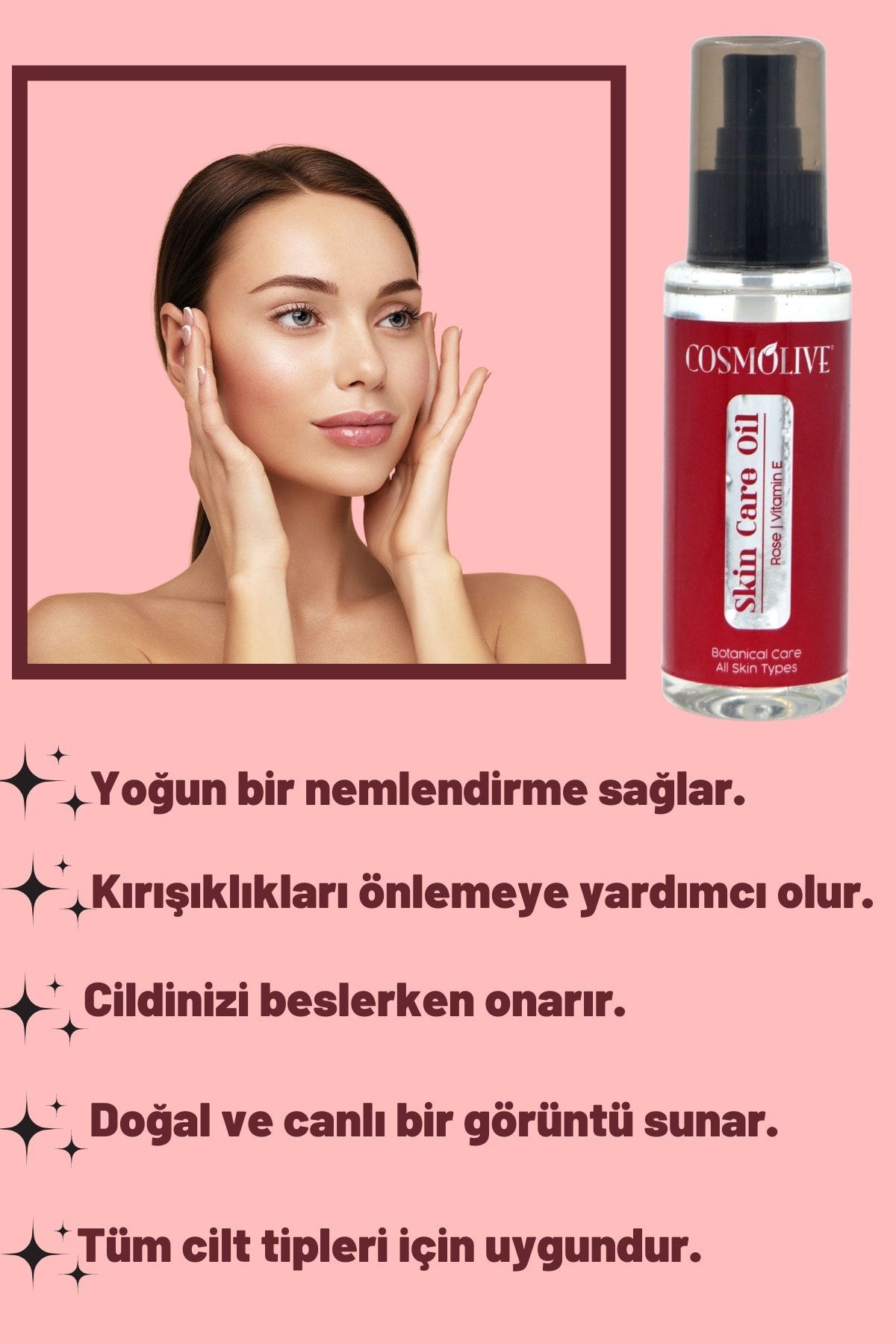 Cilt Bakım Yağı Gül Ve E Vitamini 100 ml