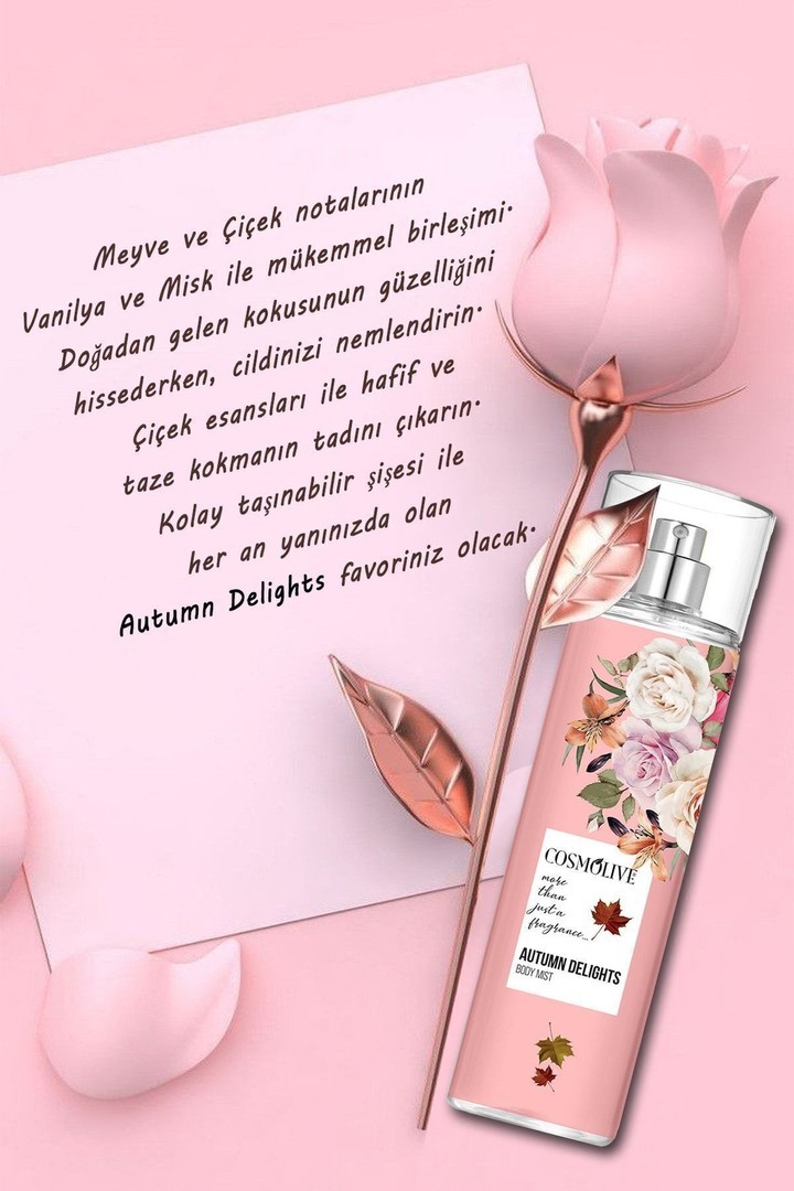 Vücut Spreyi Body Mist | Amber Romance | Autumn Delights | Kadın | Işıltılı | Nemlendirici | 250 ml