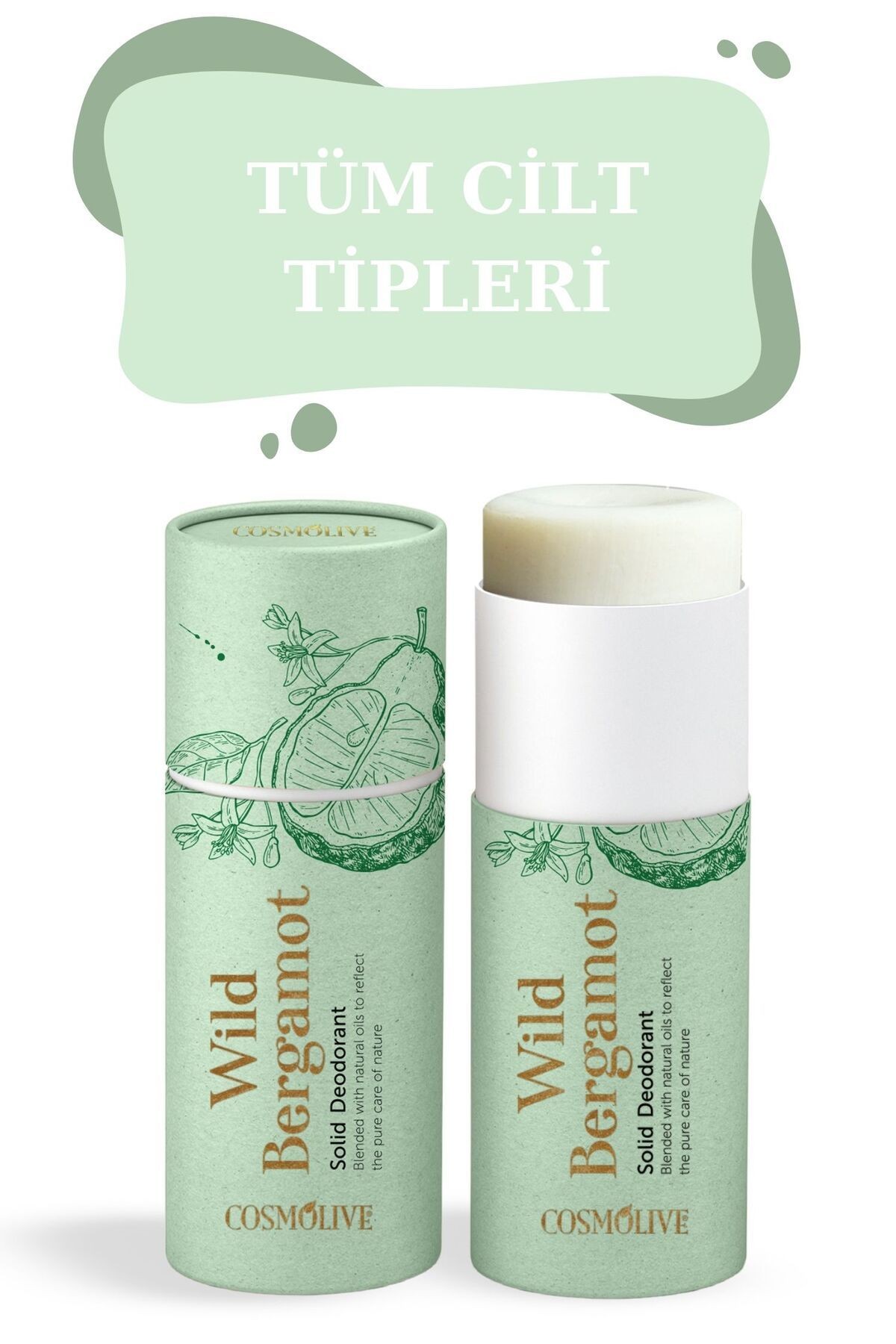 Doğal Roll On Stick Koltuk Alti Deodorant Organik Rolon Kokusuz Bergamot 80gr