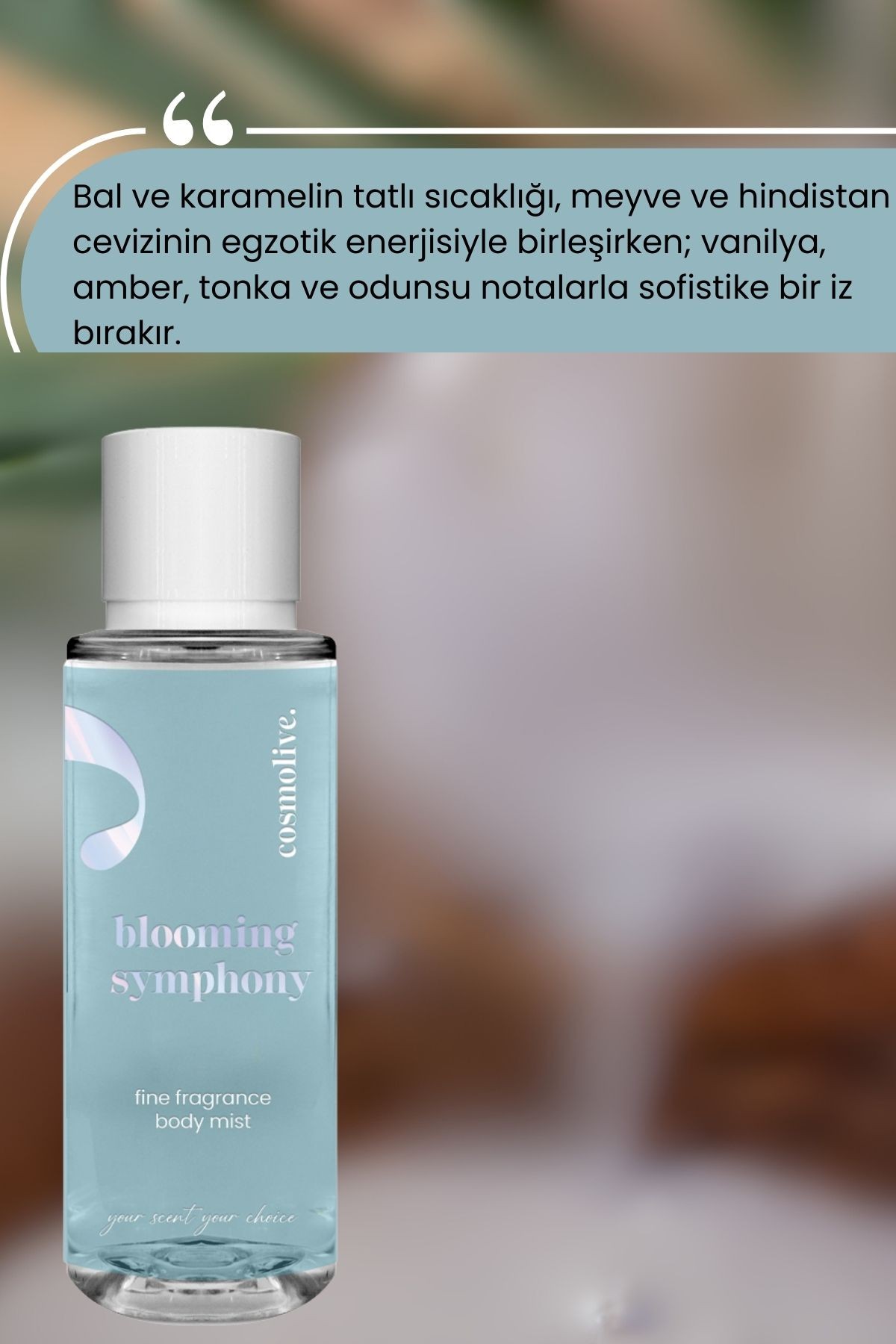 Vücut Spreyi Body Mist Golden Honey Blooming Symphony Işıltılı Nemlendirici Kadın 250 ml