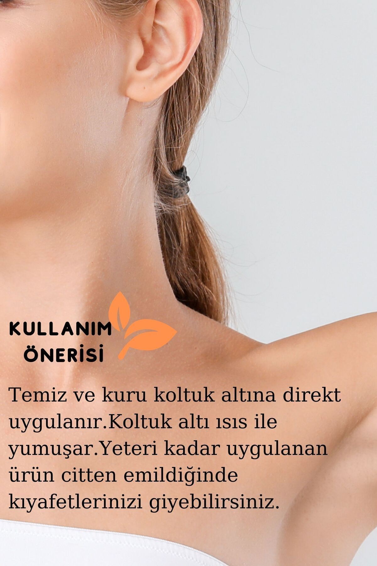Doğal Roll On Stick Koltuk Alti Deodorant Organik Rolon Rollon Kokusuz Portakal Çiçeği 80gr