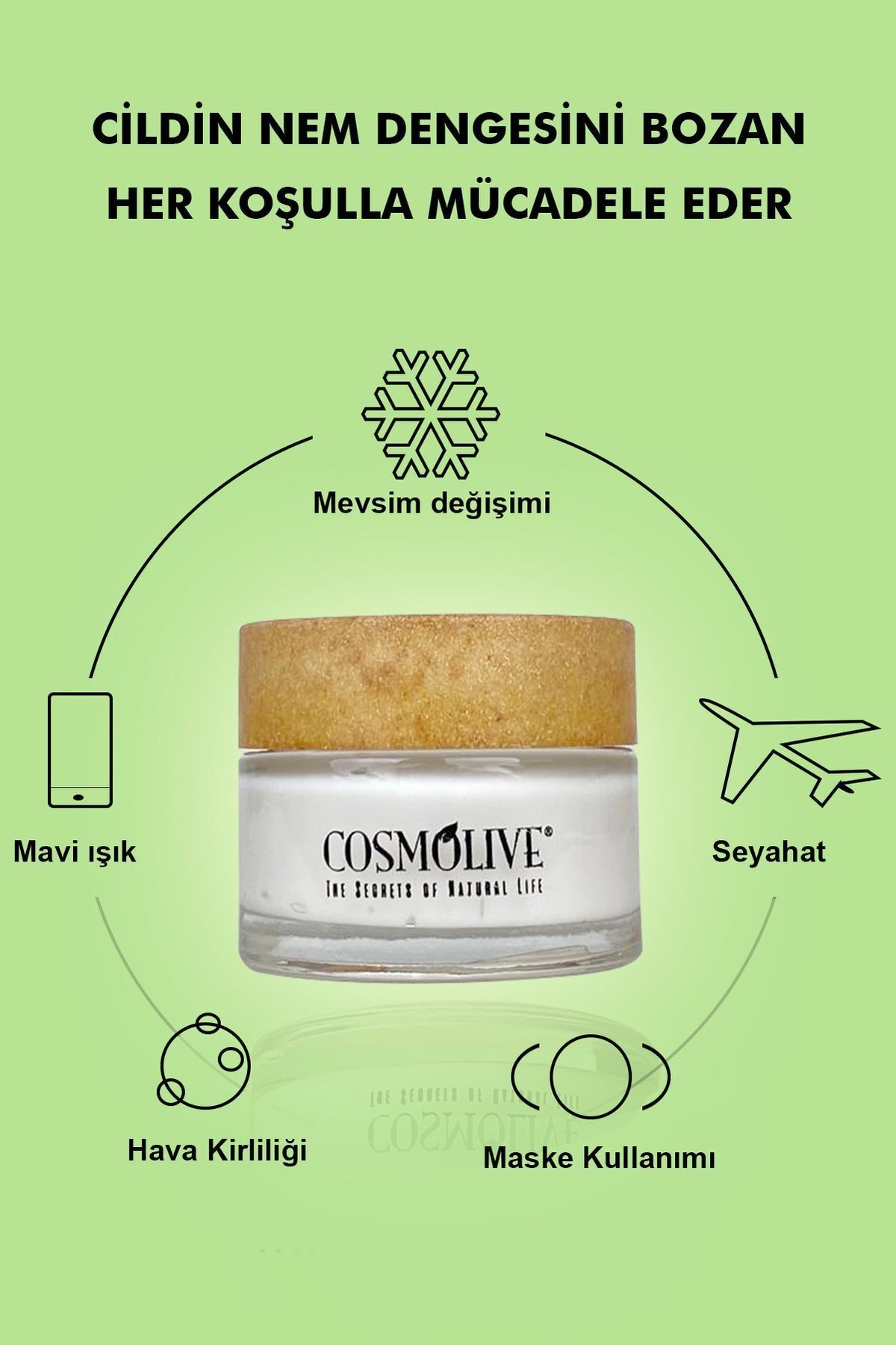 100 Saat Etkili Nemlendirici Krem- Retinol Yüz Kremi 50ml.