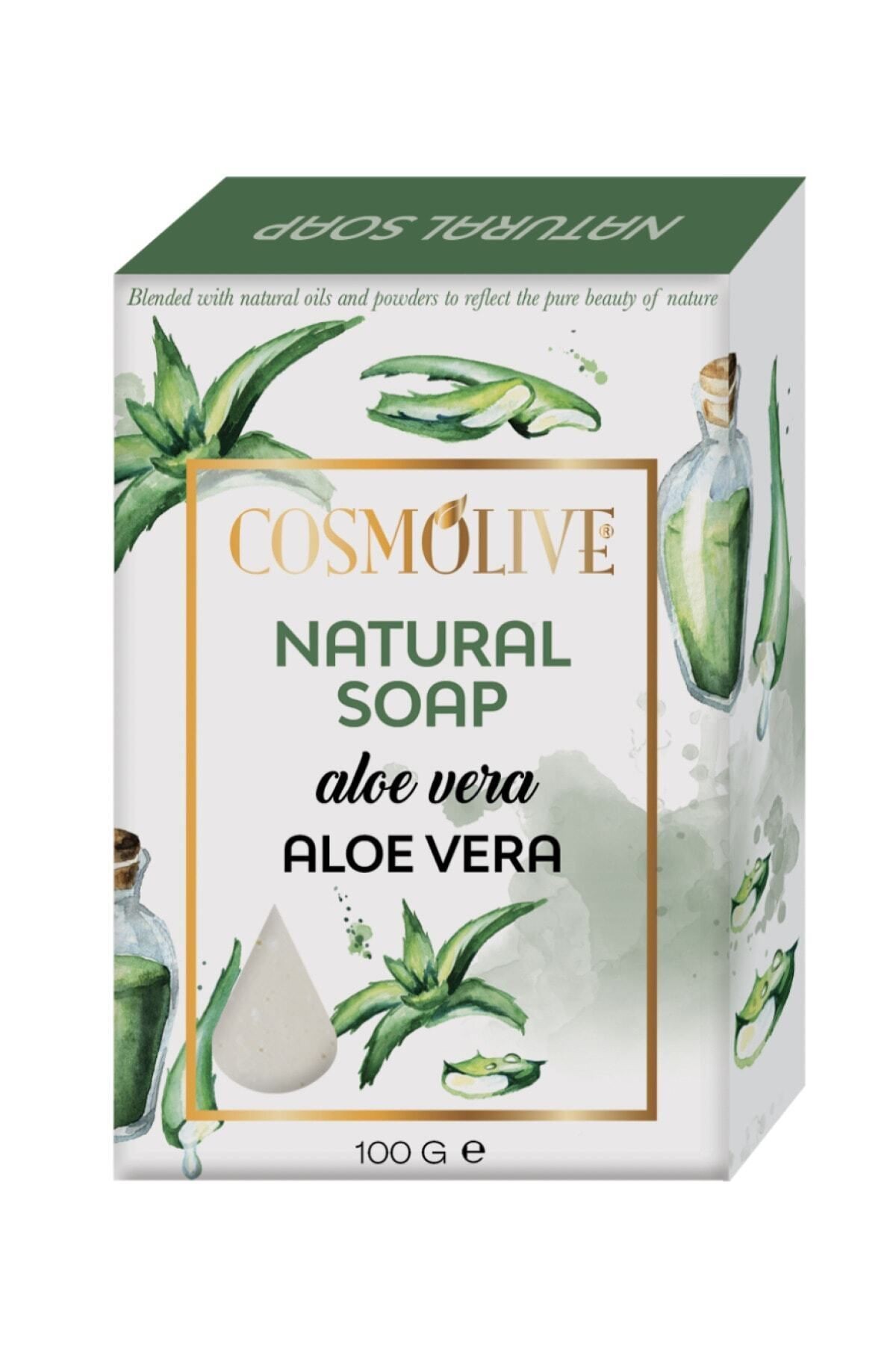 %100 Doğal Aloe Vera Sabunu Yüz Saç Cilt Bakımı Kokulu Sabun 100 gr