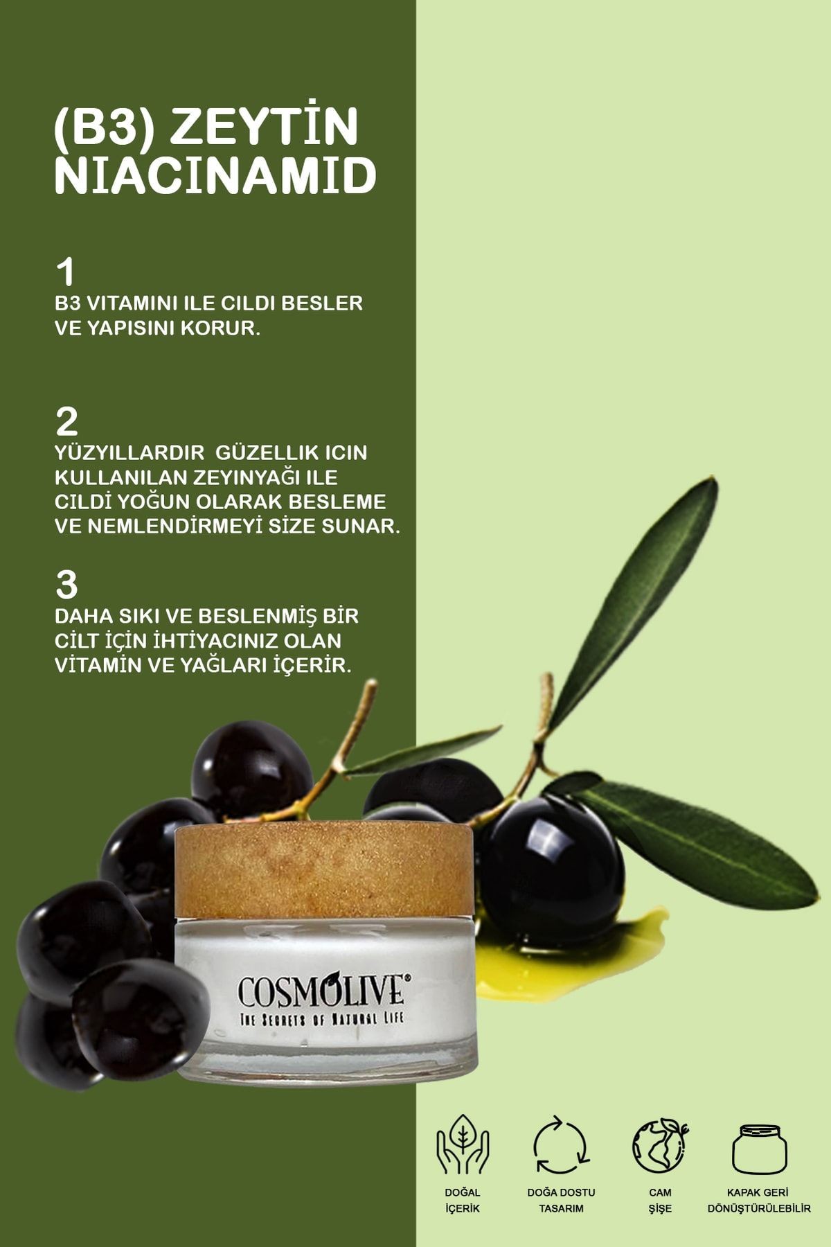 Olive-nıacınamide Yüz Kremi 50ml