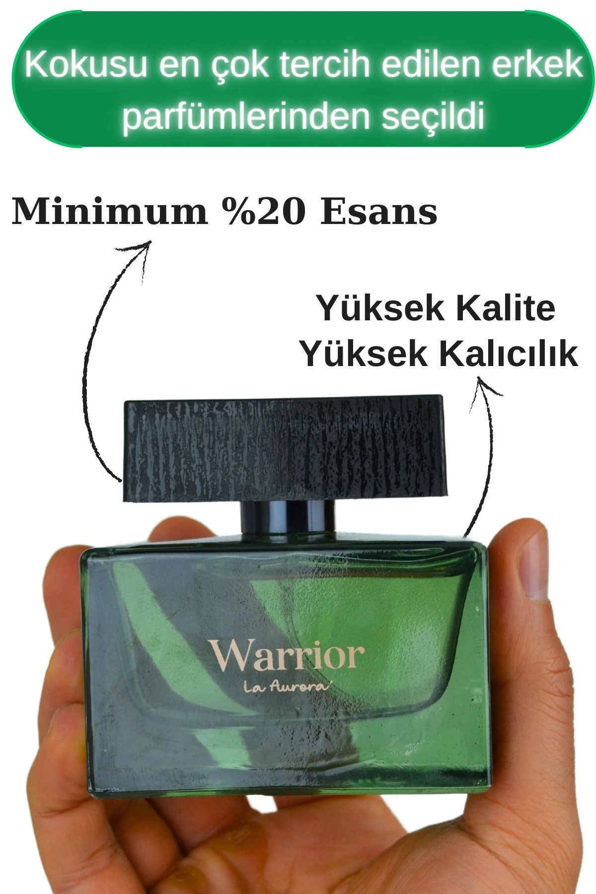 Yüksek Esans Kalıcı Erkek Parfum The Warrıor Afrodizyak Edp