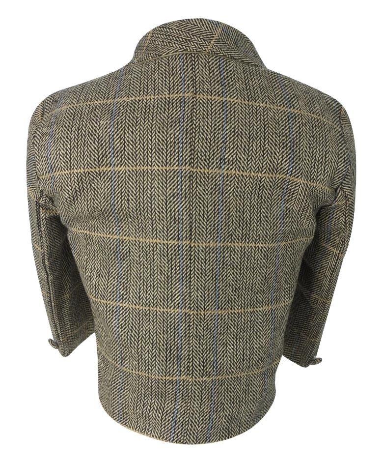 Baby Jungen Fischgräten-Karo Tweed Anzugset