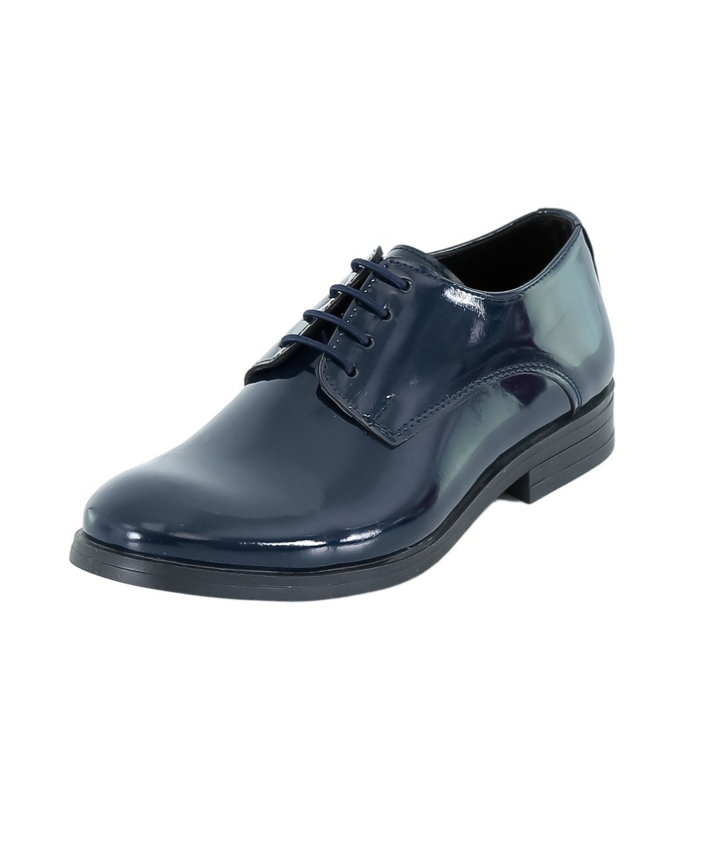 Lackschuhe für Jungen - Navy blau