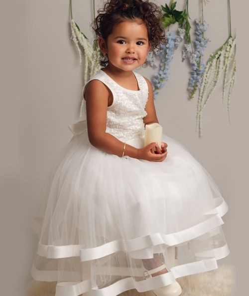 Ivory Sequin and Tulle Dress for Girls and Babies – JORJA