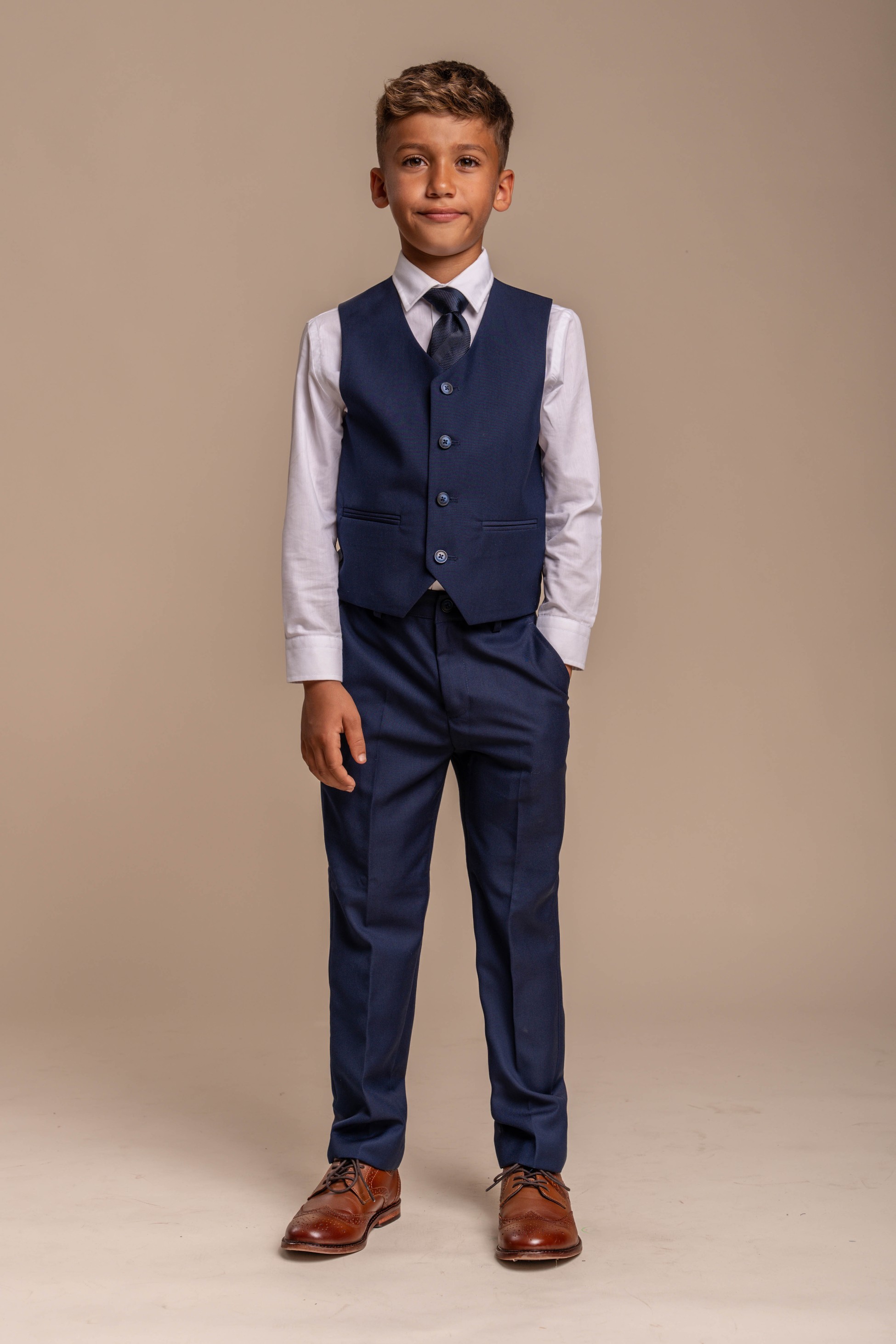 Boys Slim Fit Formal Suit - JEFFERSON Navy