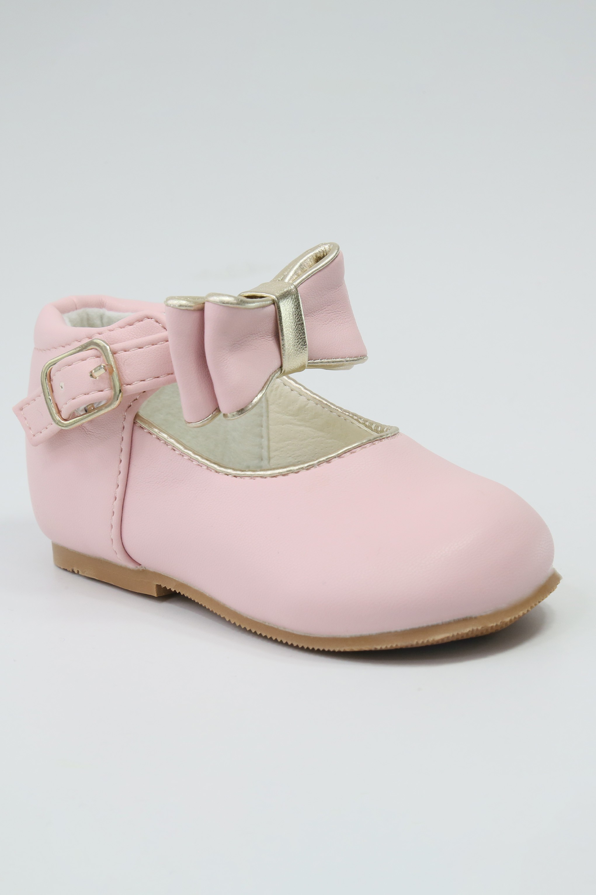 Chic Baby Girls Bow Buckle Shoes - SKY