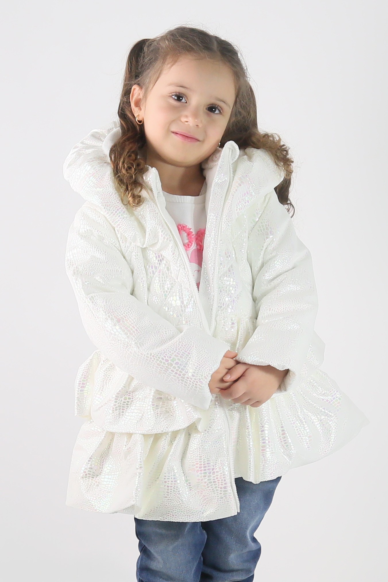 Manteau Matelassé à Capuche Irisé pour Bébé & Filles - SCARLET