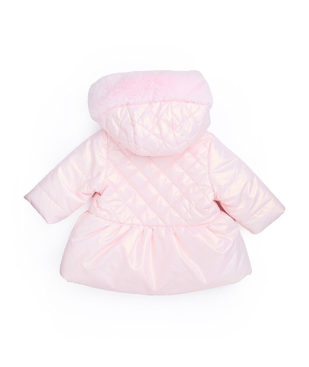 Baby- & Mädchen-Steppjacke mit Kapuze - SASHA - Rosa