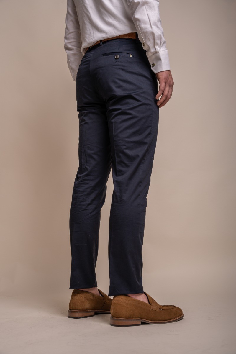 Men's Cotton Slim Fit Formal Pants- MARIO