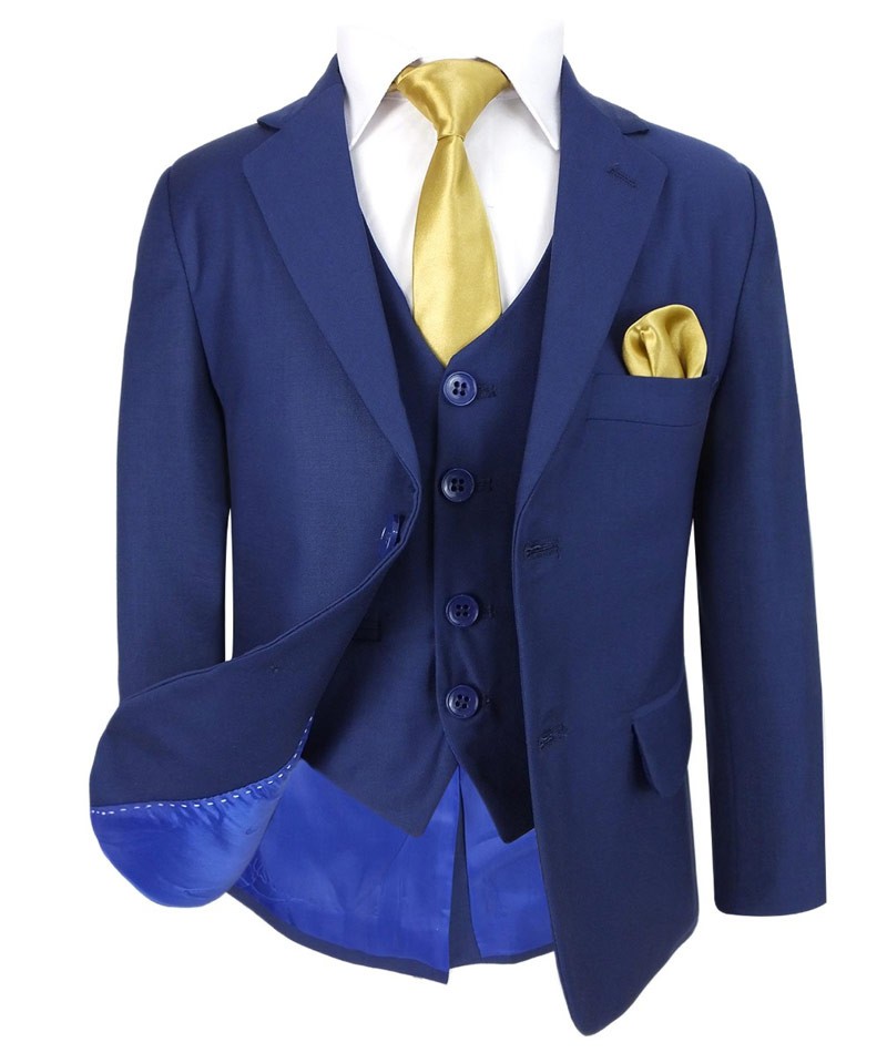 Boys Parliament Tailored Fit 6 Piece Suit Set  - LORENZO