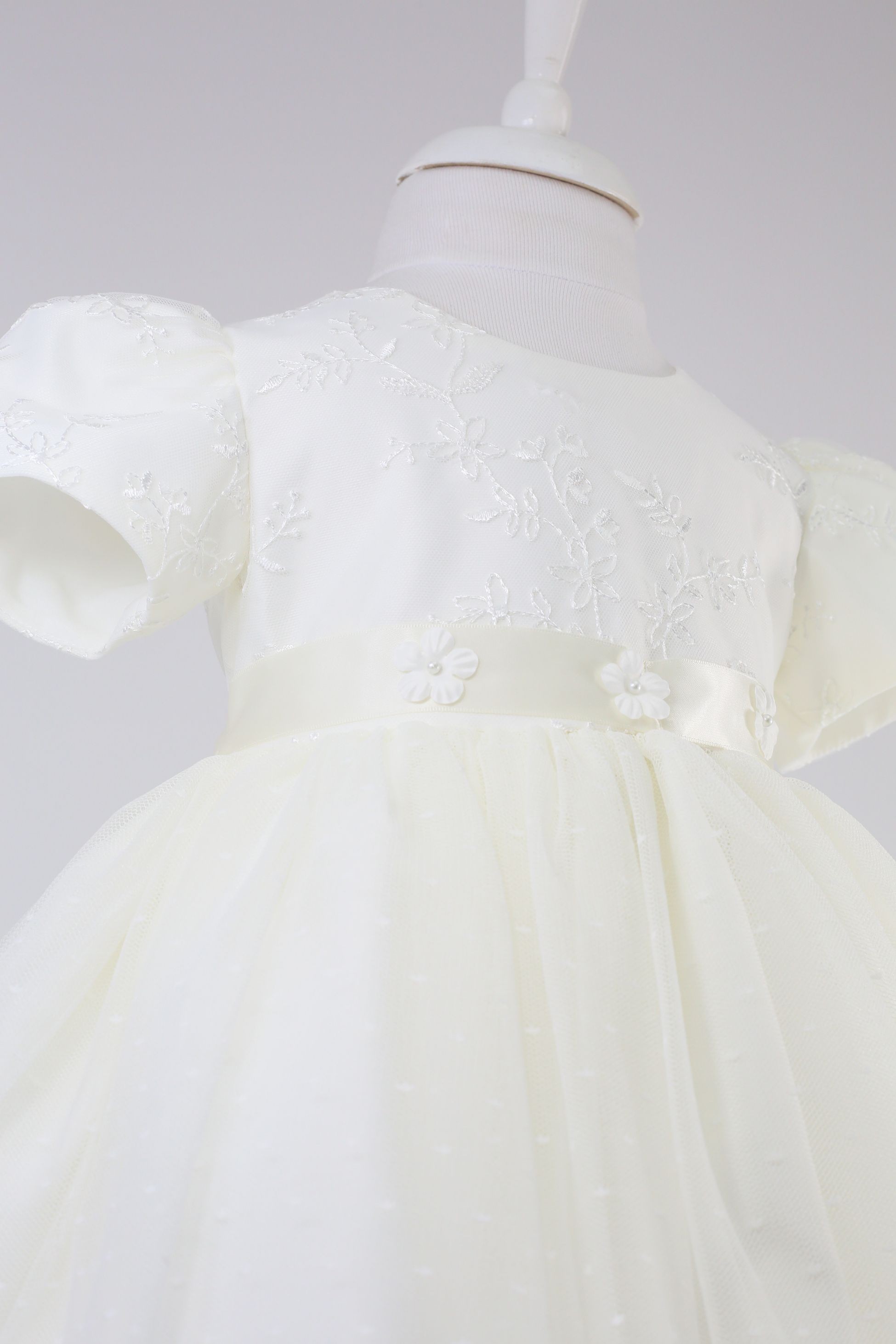 Robe en Tulle à Manches Ballon pour Bébé Filles – B1038