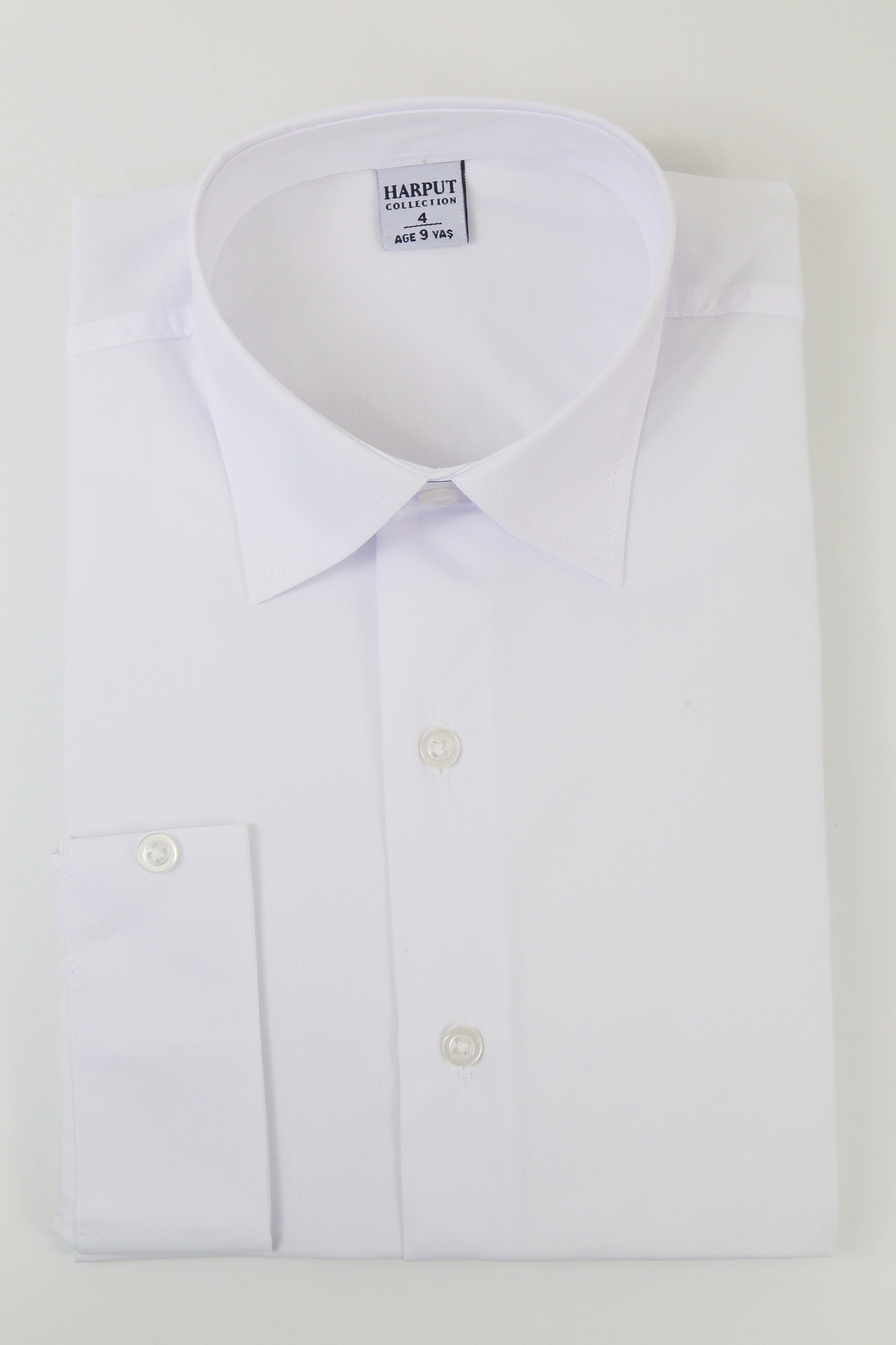 Chemise de Cérémonie à Col Classique pour Garçons - Harput - Blanc