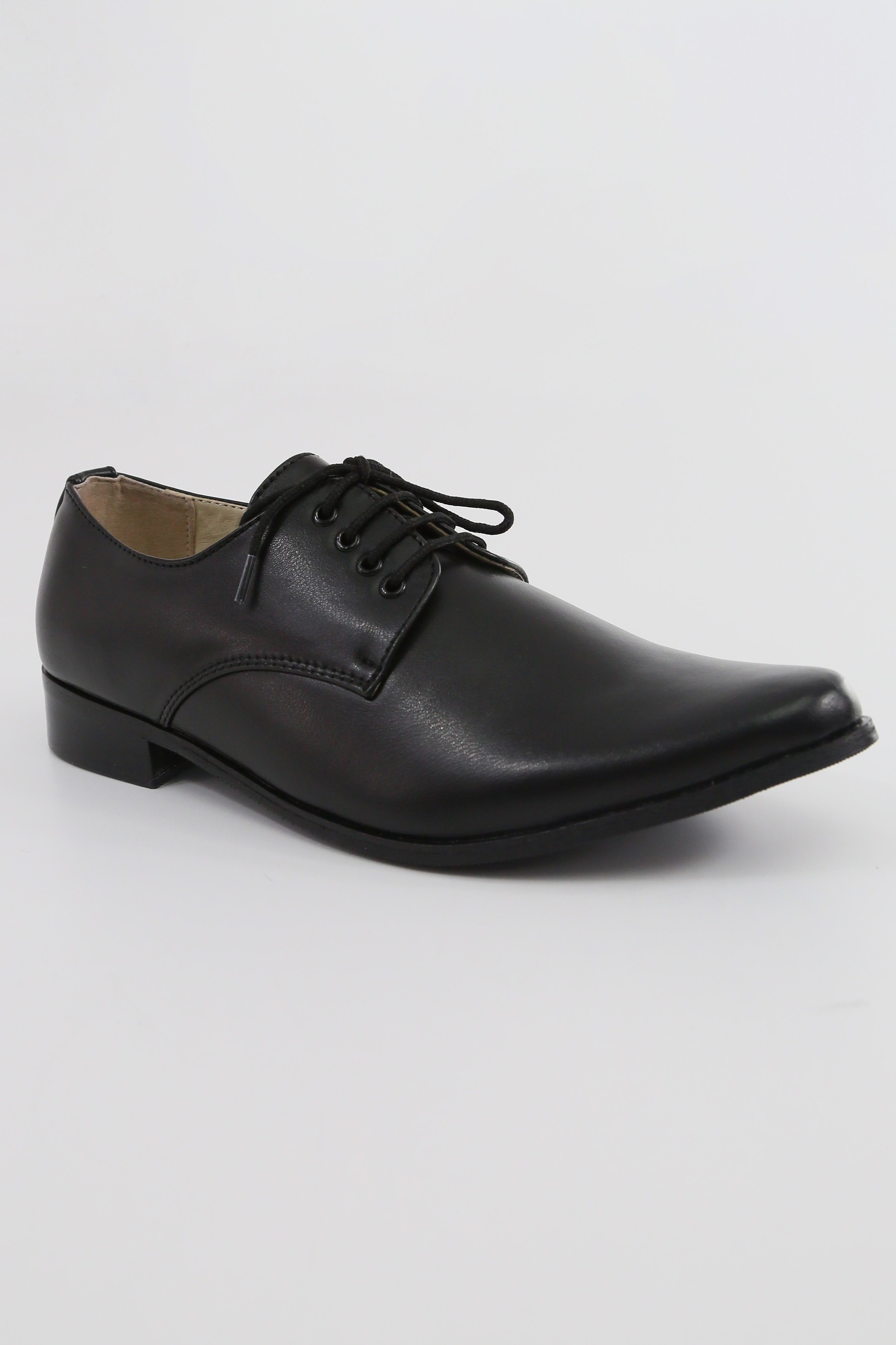 Boys Matte Leather Derby Shoes - GEORGE