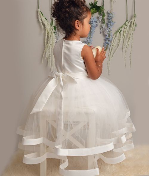 Robe en Sequins et Tulle Ivoire pour Filles et Bébés – JORJA