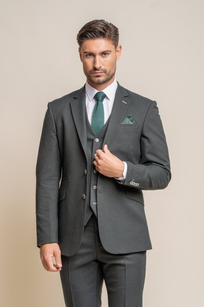 Men's Slim Fit Formal Suit - FURIOUS Olive