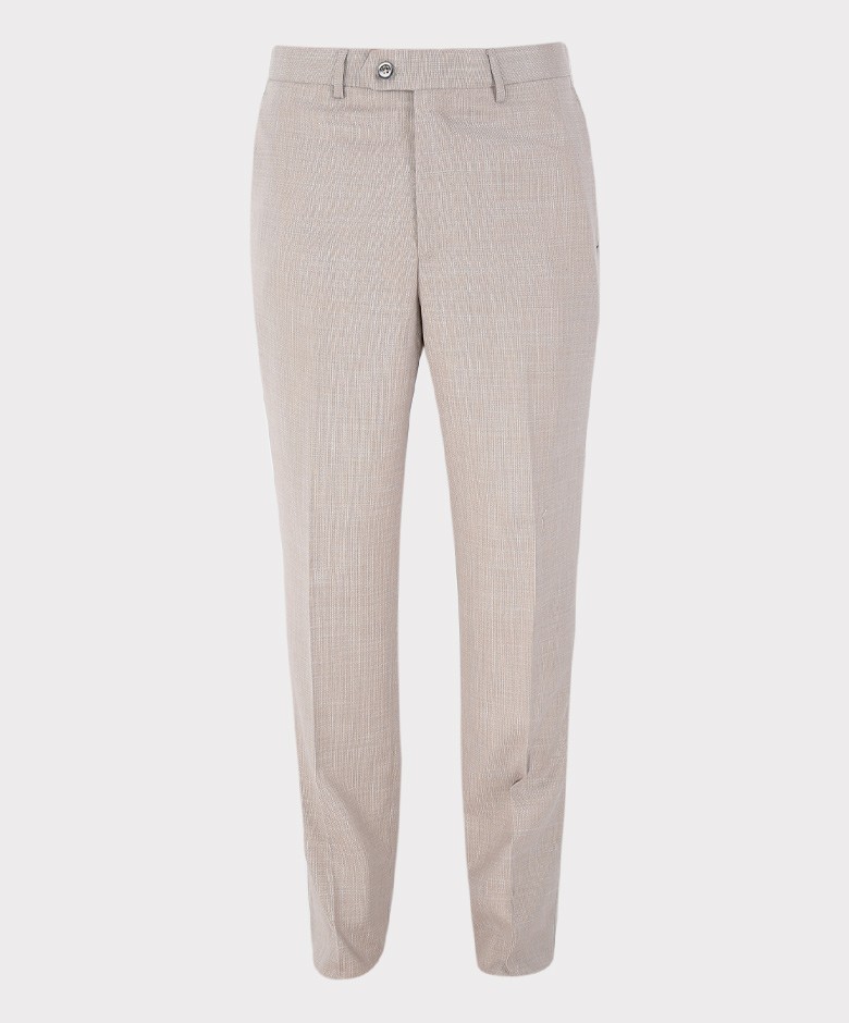 Men's Linen Formal Pants- SANDOM Beige - Beige
