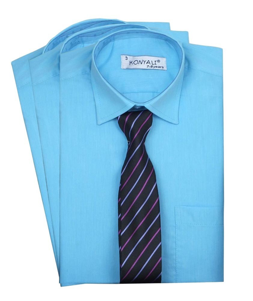 Boys Classic Collar Shirt & Tie Set