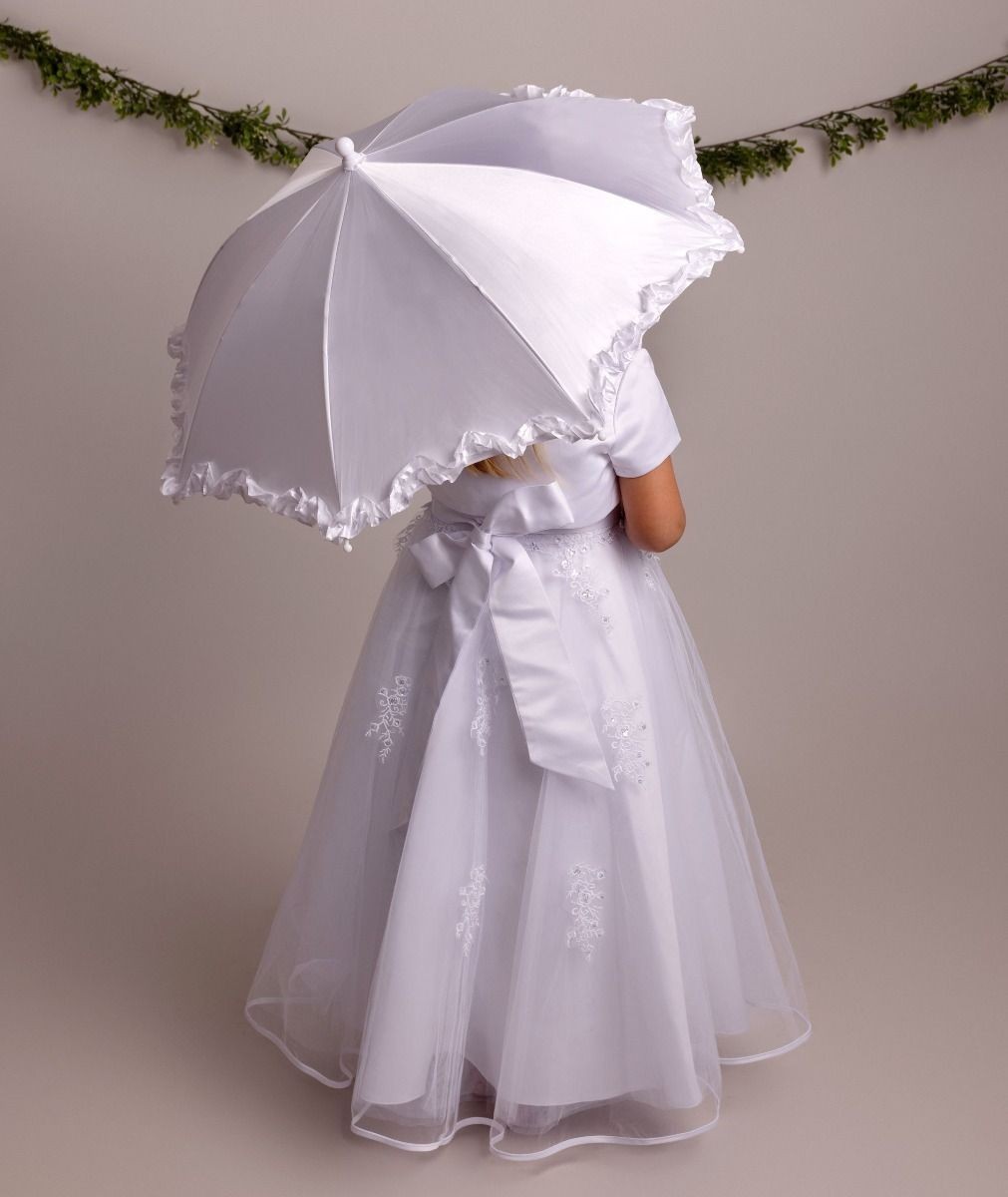 Parapluie Blanc à Volants pour Filles – PARASOL-1