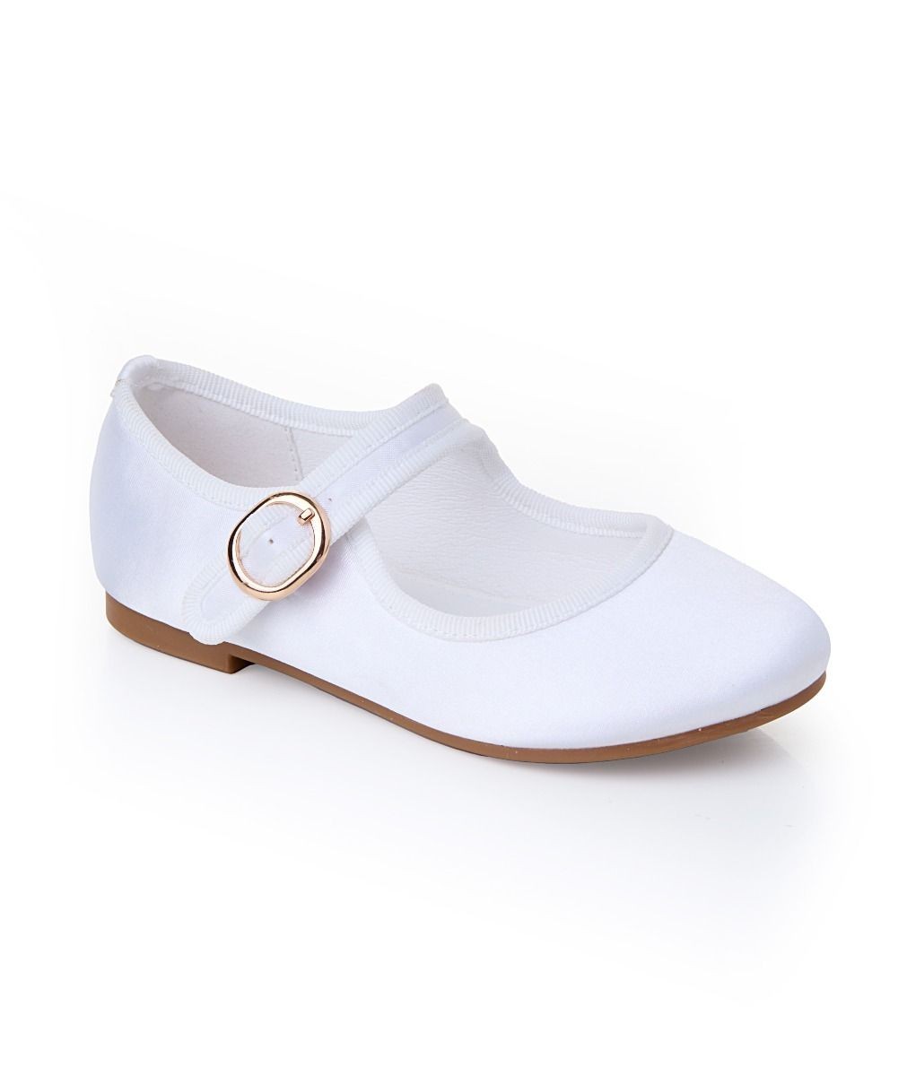 Girls' Communion Satin Mary Jane Shoes - HANA