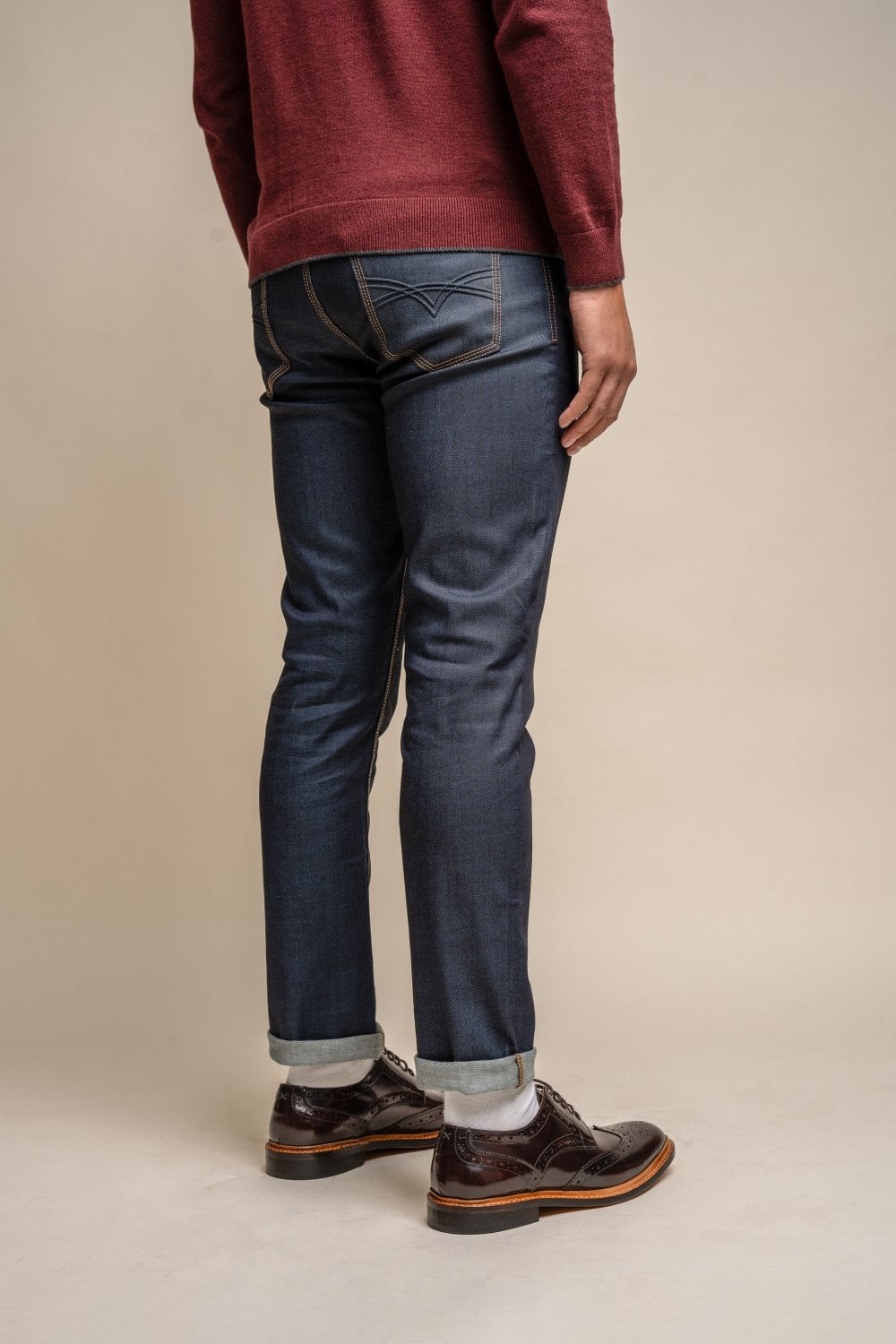 Herren Stretch Slim Fit Jeans - COLE RAW