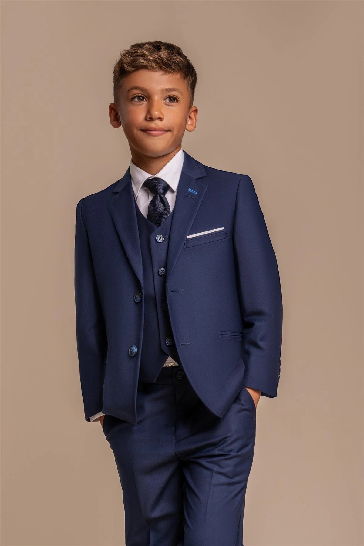 Jungen Slim-Fit Formeller Anzug - JEFFERSON Marine - Navy blau