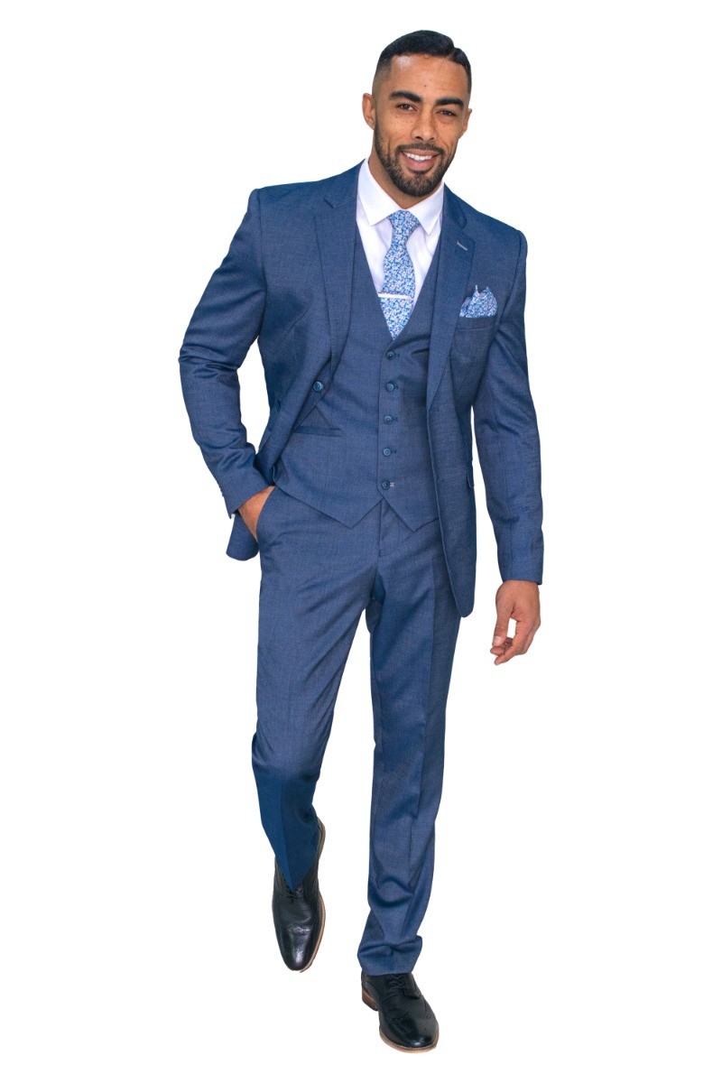 Buy Red Shape Men's Suit Designer Wedding Coat Pant 3 Piece Set (Navy Blue,  34)(Red_01245) at Amazon.in