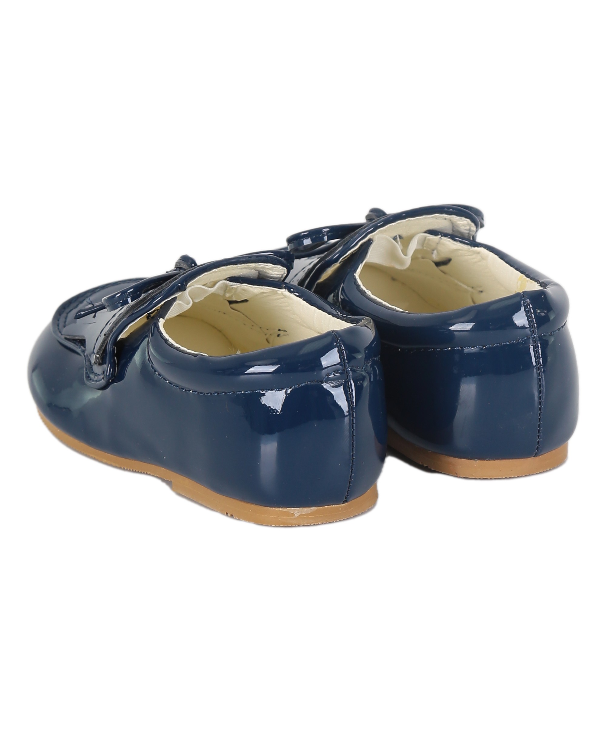 Baby Jungen Vorläufer Lack Loafer - ADAM - Navy blau