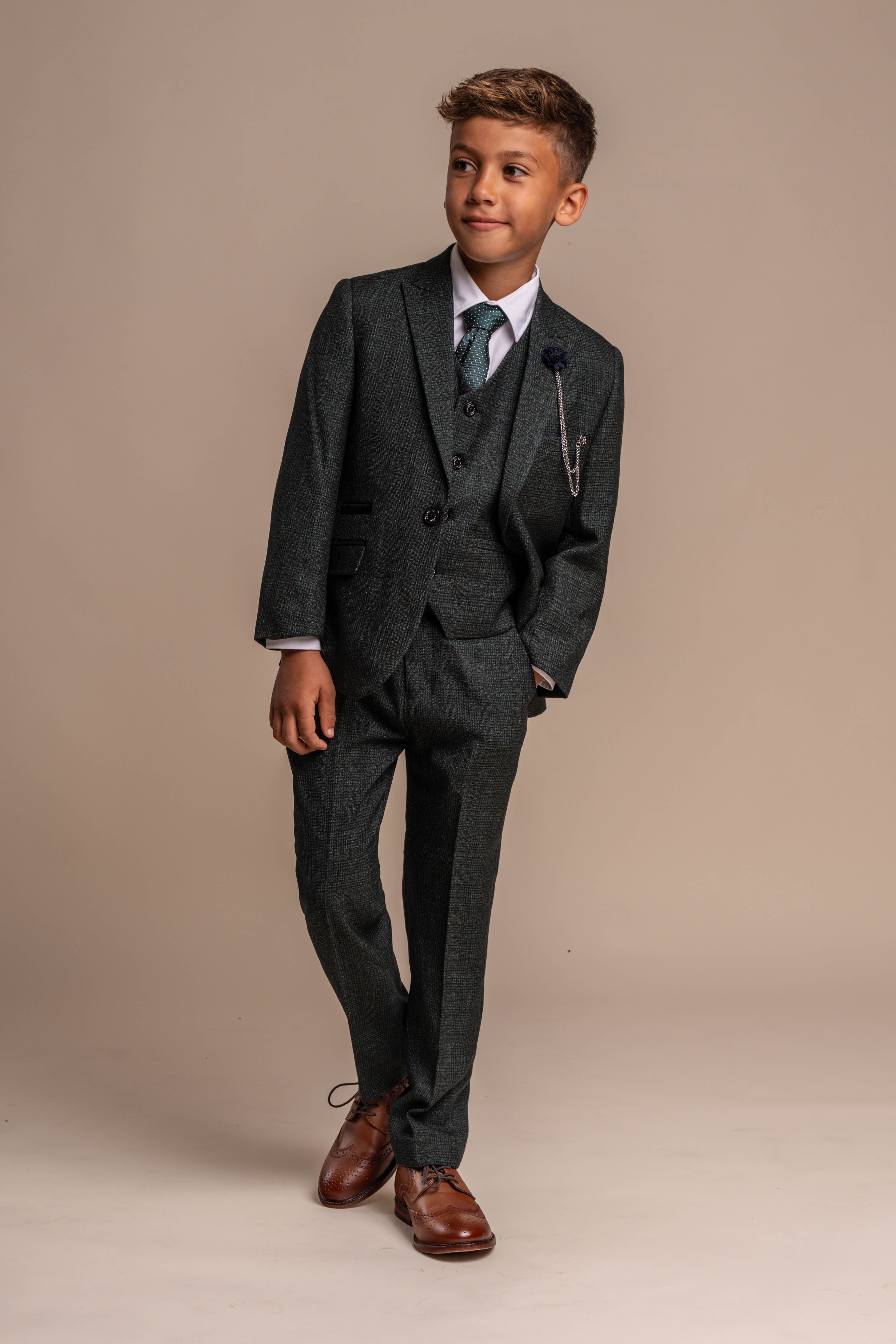 Jungen Anzug in Slim Fit für Formelle Anlässe - CARIDI