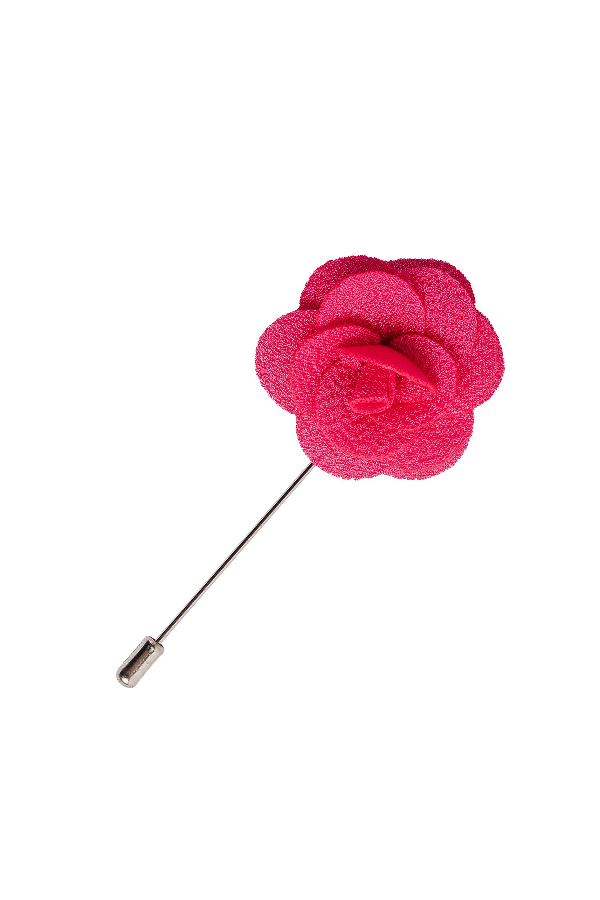 Épingle de Revers de Blazer à Motif Floral Unisexe - Rose