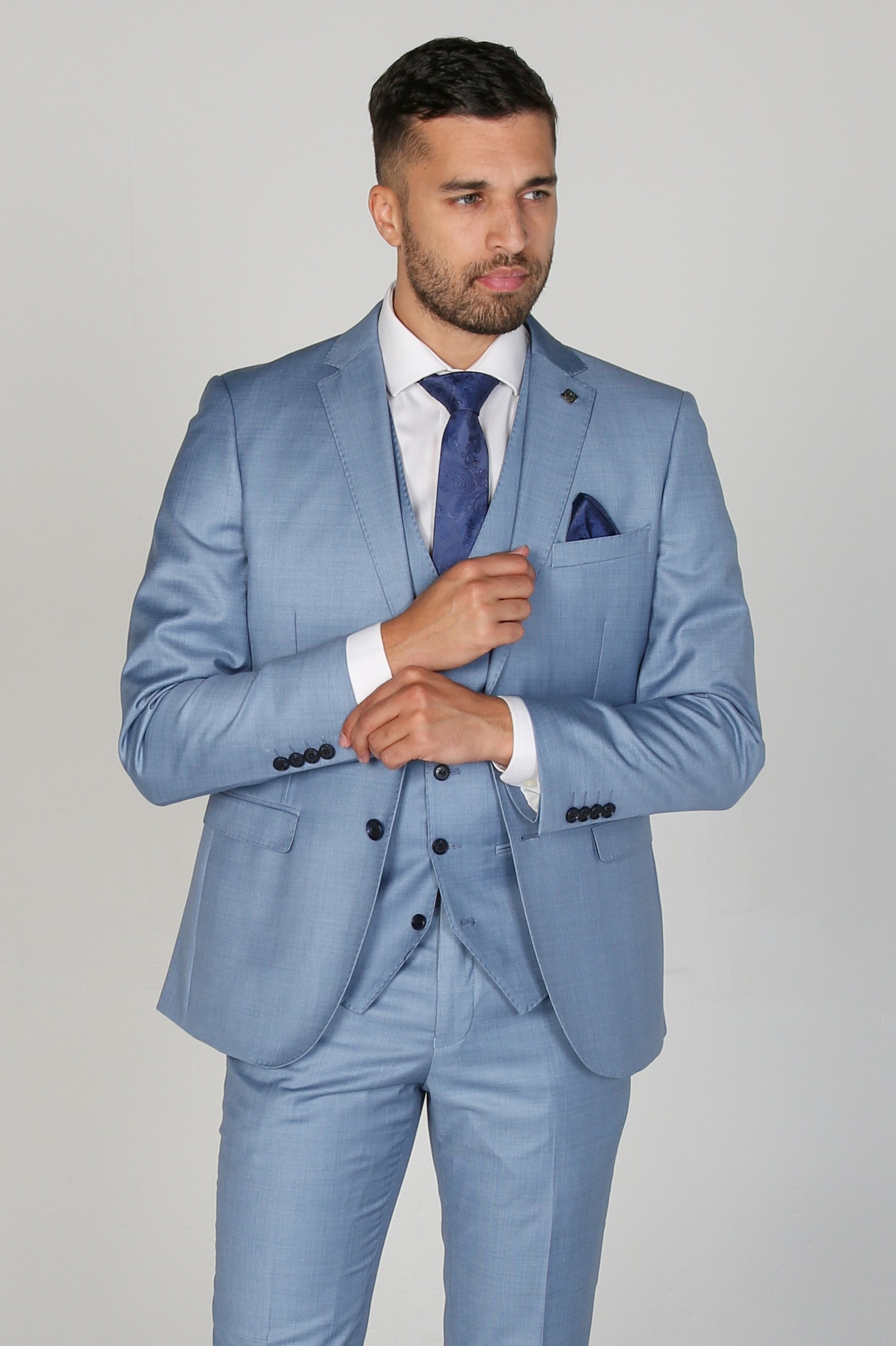 Men's Tailored Fit Formal Suit  - CHARLES