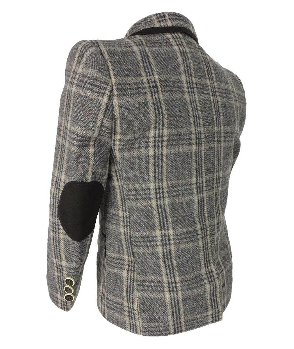 Tweed blazer with on sale elbow patches mens