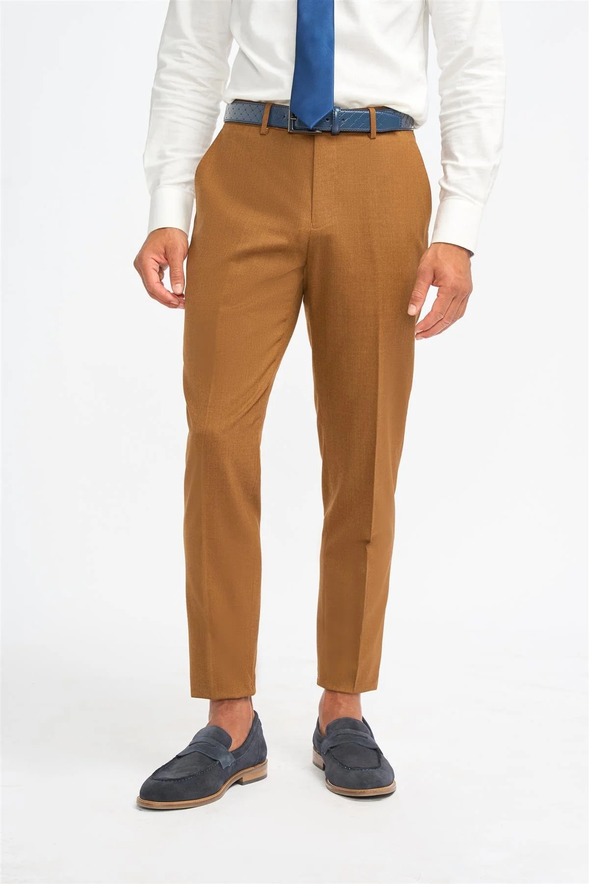 Men’s Wool Slim Fit Formal Trousers - James - Sierra