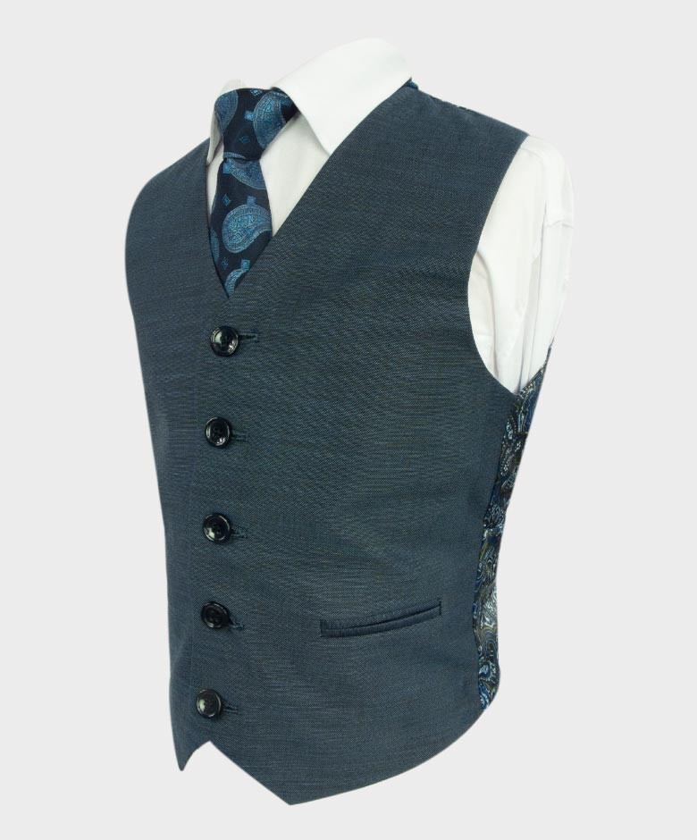 Boys All in One Tailored Fit Suit  - HENRY Blue